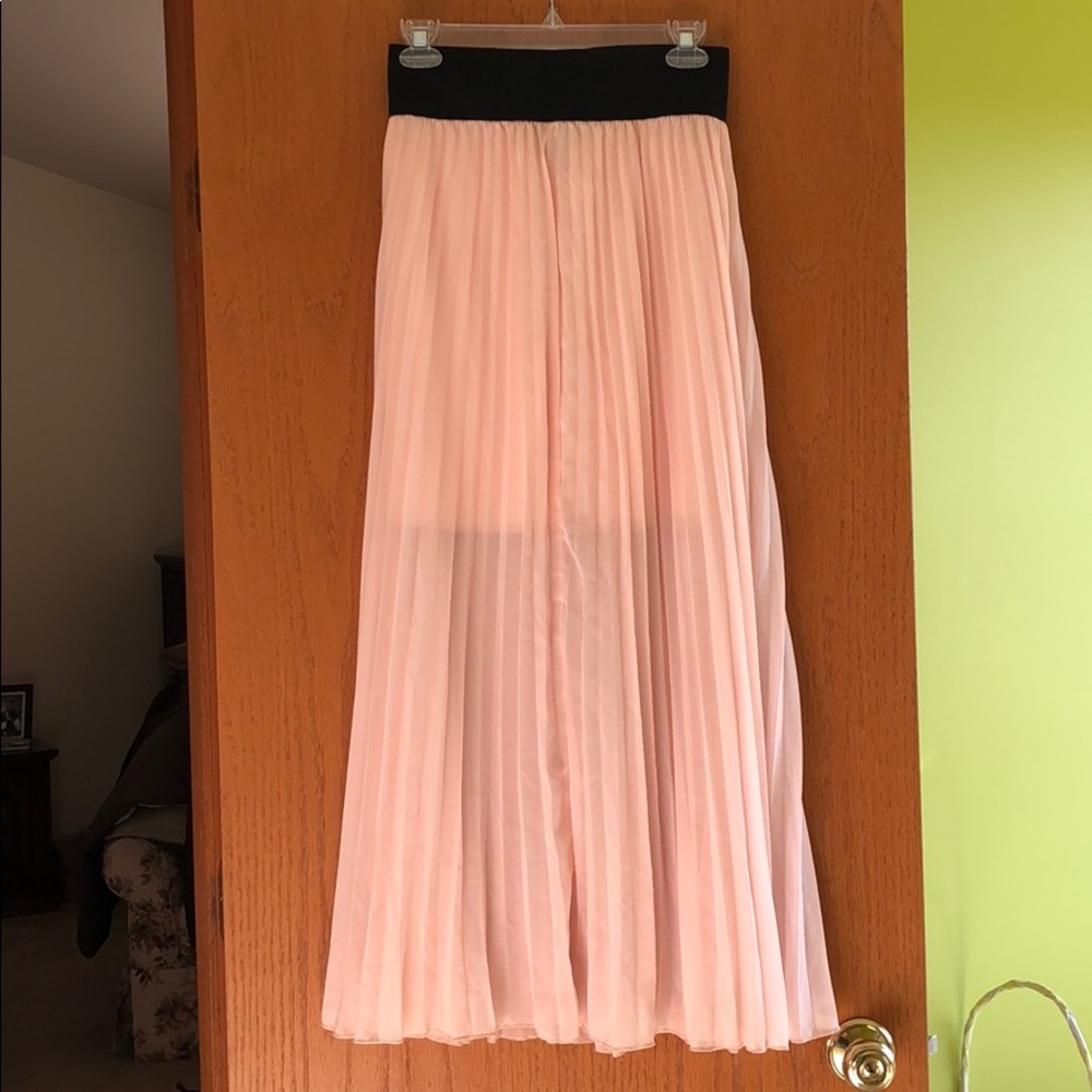 Full Length Pleated Skirt